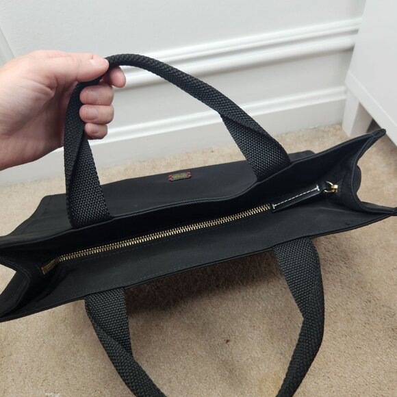 Frances Valentine New York Kate Black Tote Bag Shoulder Bag Purse - Picture 4 of 11